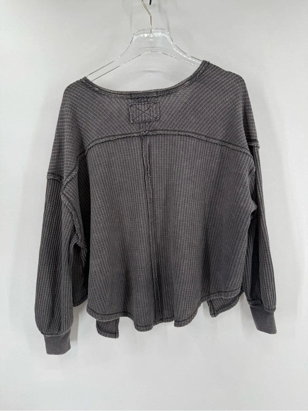 We The Free Coraline Thermal Pullover Oversized Free People Top size xs - Picture 3 of 5